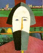 Kazimir Malevich head of a peasant painting